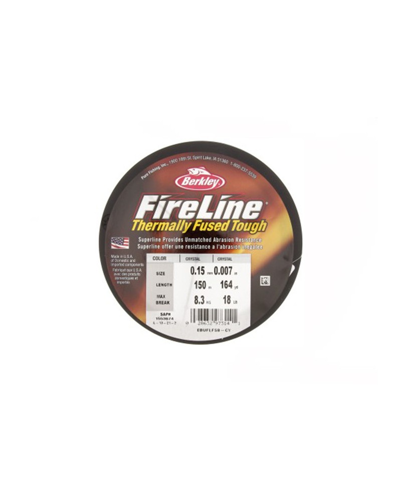 Fil Fireline Ultra 8-Tresse fusionnée 0.15 mm (18LB) - Crystal x150 m
