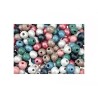perles en bois couleurs pastel