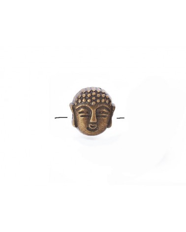 Perle tête de Bouddha 7mm bronze