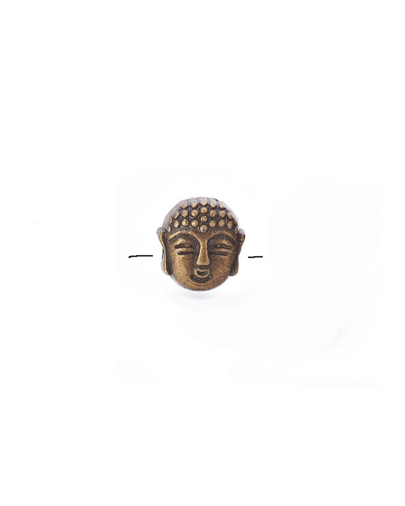 Perle tête de Bouddha 7mm bronze