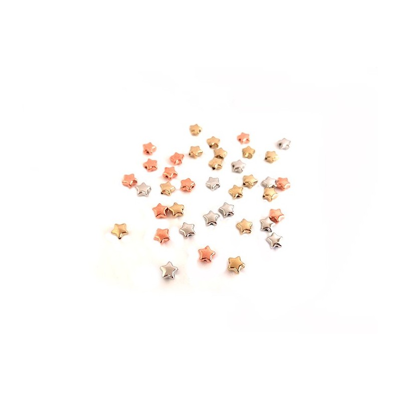 les etoiles en résine ccb de 3 couleurs