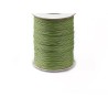 Cordon ciré tressé vert olive 1mm X 3 Mètres