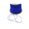 Fil nylon tressé 0,6mm bleu outremer x 3 Mètres