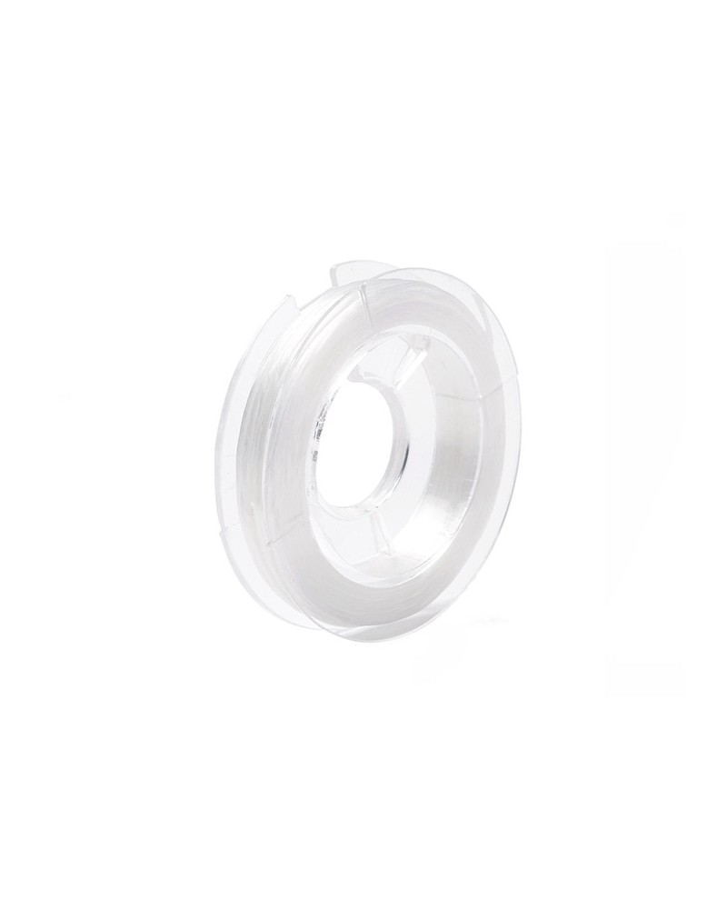 Rouleau de Fil élastique 0.8mm multibrins blanc x10M