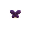 Perle papillon imitation howlite 35x24mm-violet