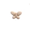 Perle papillon imitation howlite 35x24mm-blanc