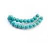 Perles 4mm imitation howlite  bleu turquoise x20