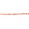 Perles en opale rose naturelle 4mm