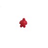 Perle tortue imitation howlite 17x14mm-Rouge X1
