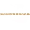 Chaine maille forçat 2mm- Acier inox 316L doré