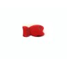 Poisson en imitation howlite 20x10mm rouge