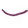 Perles de rubis facetté 2mm- Rouge