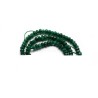 Perles rondelle en jade facetté 4x3mm-Vert foncé X20
