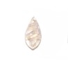 Pendentif larme 22x8mm en acétate nacré rosaline  x1
