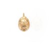Breloque scarabée 15x9mm laiton doré 18K