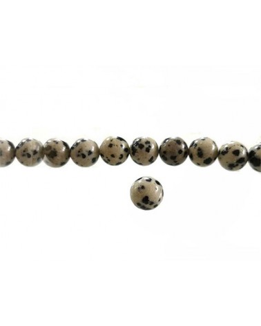 Perles en Jaspe Dalmatien 6mm