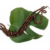 Perles 6mm en palissandre naturel