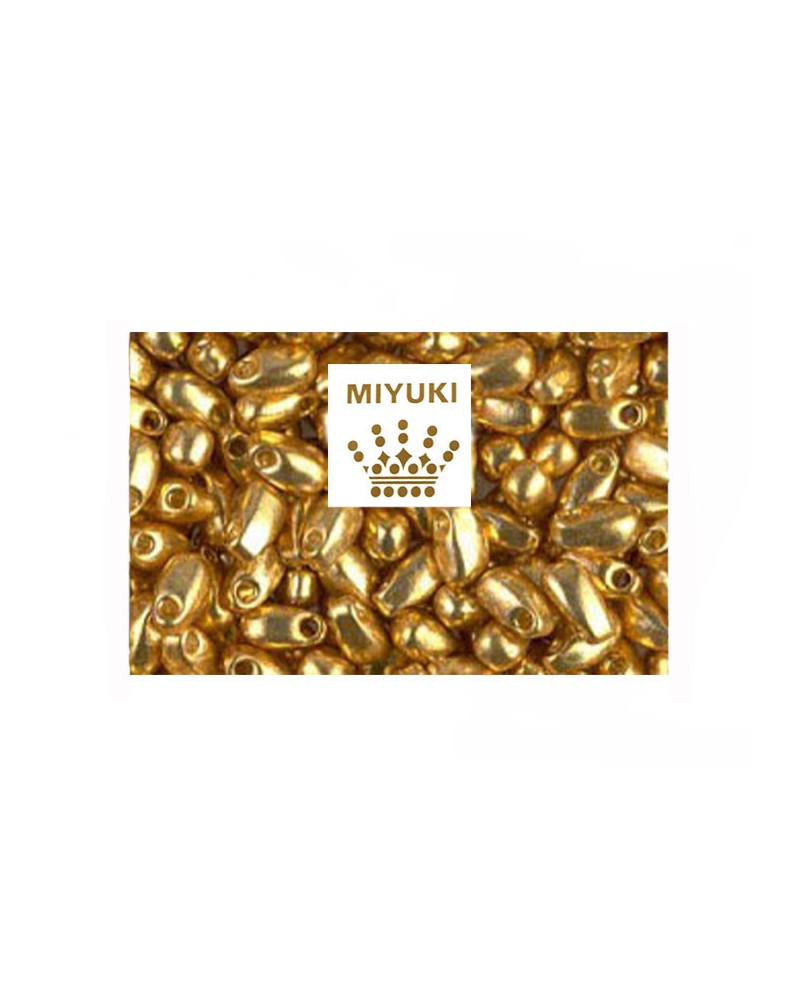 long drop miyuki 3x5.5mm-ldp 4202 duracoat galvanized gold