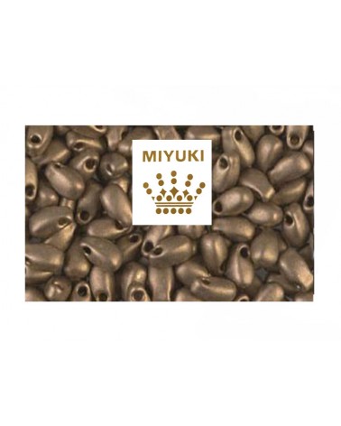 long drop miyuki 3x5.5mm-LDP-2006- Metallic Dark Bronze Mat