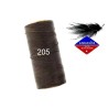 Fil ciré 0,75MM Linhasita pour micro macramé-Marron foncé (205)